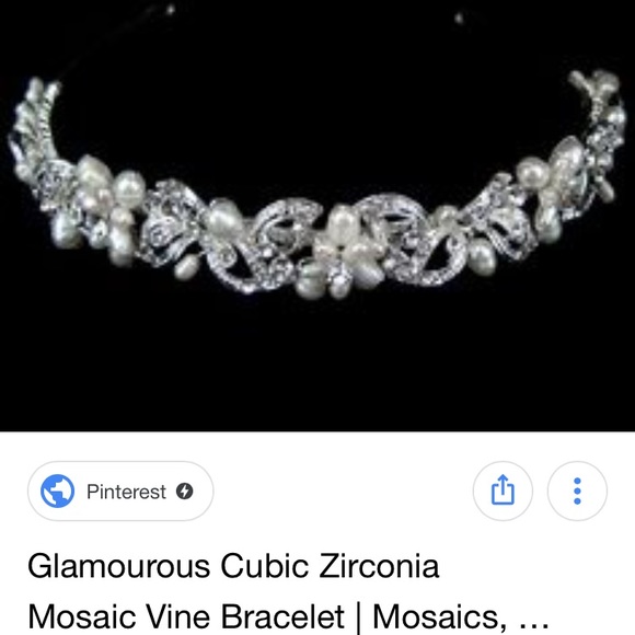 Accessories - Wedding head band pearls and diamonds